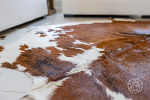 Miniatura 8 de LUXURY COWHIDES alfombra tricolor de coloración berrenda XL de 6 x 8 pies, 180 cm x 240 cm aproximadamente, de calidad superior Vientre blanco