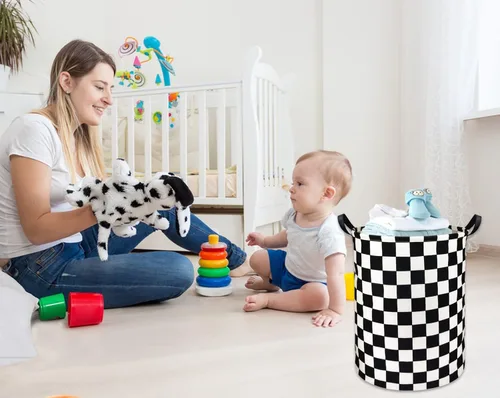 Miniatura 2 de Cesta de lavandería para niños, cesta organizadora de juguetes para automóvil, cesta para decoración de habitación, cesta de regalo para dormitorio