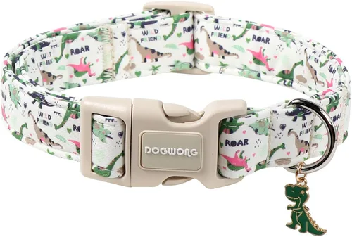 Miniatura 18 de DOGWONG Collar de Algodón Navideño para Perro, Collar de Perro Rojo de Papá Noel, Collares Duraderos para Mascotas de Fiestas Navideñas, Lindo Rojo