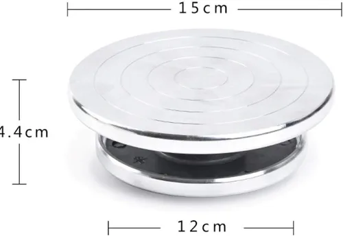 Miniatura 3 de Feqsky Plataforma giratoria de doble cara de 4.7 ''/5.9 '' para plataforma de escultura de arcilla cerámica rueda de cerámica herramientas