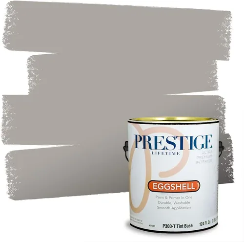 Miniatura 182 de PRESTIGE Paints - Pintura interior e imprimación en uno, 1 galón, cáscara de huevo, pimienta envejecida