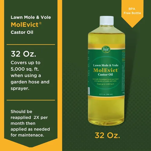 Miniatura 6 de Aceite de castor, MolEvict, 32 onzas.