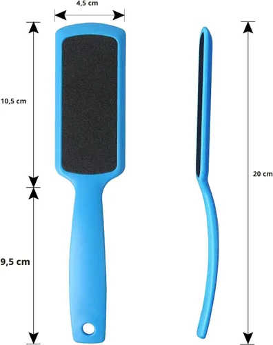Miniatura 6 de Fu Store Limas de pedicura para pies y callos con raspador de pies de doble cara para piel muerta, limpiador profesional para pies (paquete de 3)