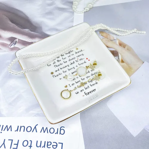 Miniatura 3 de Regalos de amistad para mujeres, Navidad, cumpleaños, grandes mejores mejores mejores amigas, joyería divertida, plato de anillo lindo sentimental