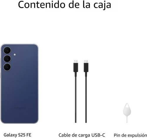 Miniatura 10 de Samsung Galaxy S25 FE teléfono celular (2025), 256GB AI Smartphone, Android desbloqueado, pantalla grande, batería de 4900mAh, cámara de alta Azul