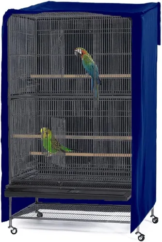 Miniatura 7 de PONY DANCE Pets Product - Funda universal para jaula de pájaros, opaca y transpirable, para buenas noches de mascotas, grande, negro, 31 pulgadas