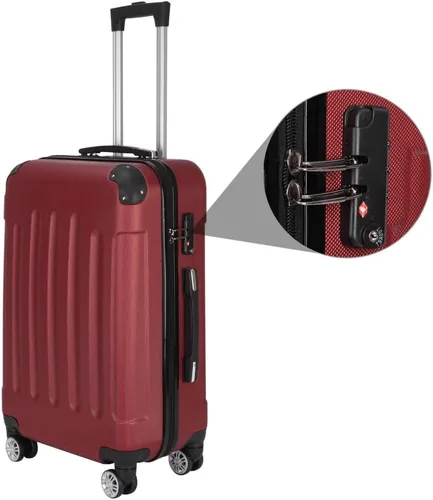 Miniatura 29 de Juego de equipaje de 3 piezas – Maletas con ruedas giratorias multidireccionales – Bolsa de viaje Maleta ABS con bloqueo TSA – Maletas de carcasa