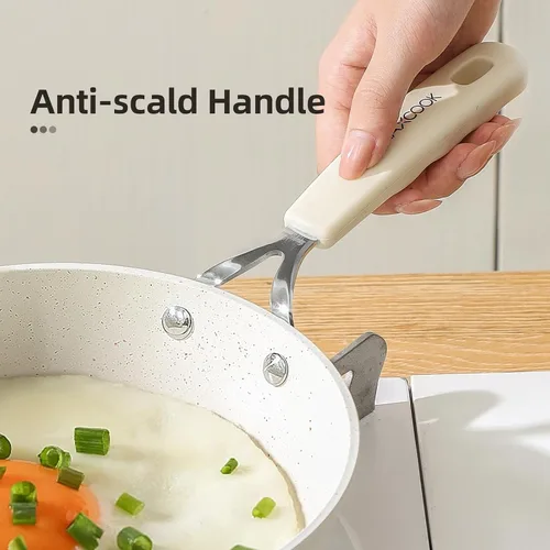 Miniatura 8 de Mini sartén antiadherente para huevos, sartén para tortilla de 6.3 pulgadas, pequeña sartén antiadherente para huevos de una sola porción