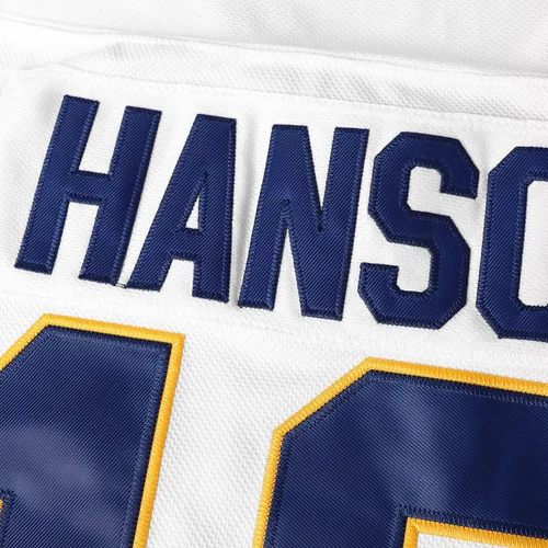 Miniatura 17 de Phoneutrix Hanson Brothers Charlestown Chiefs 16 Jack 17 Steve 18 Jeff Slap Shot Movie Hockey Jersey Azul