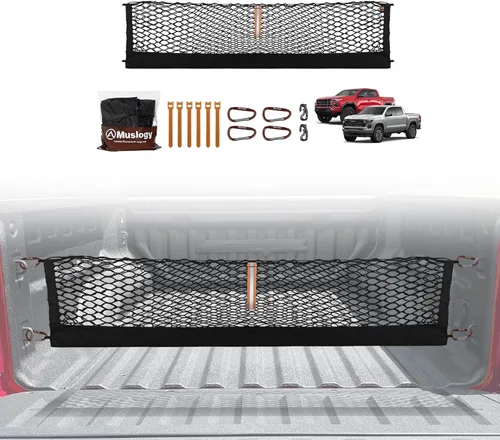 Miniatura 33 de Muslogy para Maverick - Accesorios de Red de Malla de Carga Extensible, Organizador de Maletero, Red de Malla Elástica para Cama de Carga