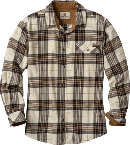 Miniatura 24 de Legendary Whitetails Camisa de franela de manga larga con botones para hombre, 100% algodón