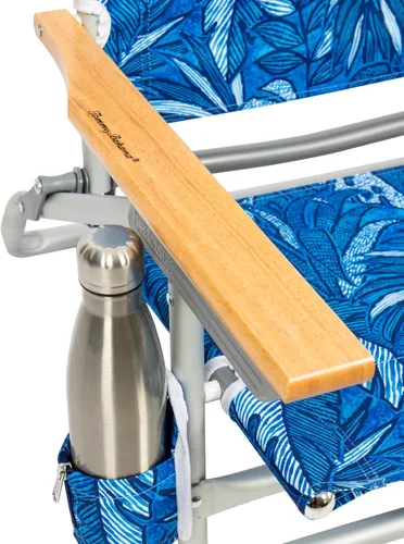 Miniatura 6 de Tommy Bahama - Silla de playa plegable con 5 posiciones, diseño clásico y plano con mochila, enfriador y portavasos, silla de playa portátil