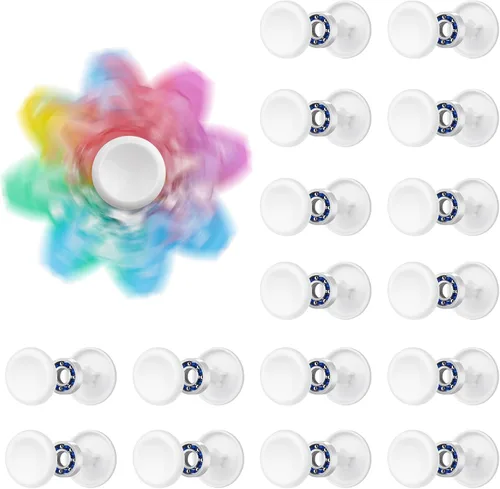 Miniatura 11 de NiArt Juego de Spinner de Dedo Manual DIY Kit de Molde de Resina de Epoxy de Silicona 9 Moldes con 10 Rodamientos, Juego de Juguete de Mano