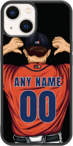 Miniatura 10 de Custome - Funda de teléfono de béisbol, diseño creativo de béisbol deportivo con número de estrella para iPhone 15, 14, 13, 12, 11 Pro Max Plus Mini