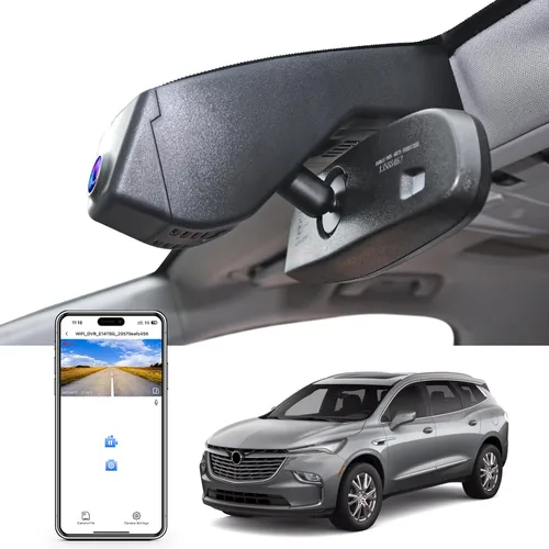 Miniatura 15 de Mangoal Cámara de tablero 4K para Buick Enclave Gen3 2025-2026 (Modelo C), Base Essence Premium Avenir Preferred, aspecto OEM integrado, video UHD