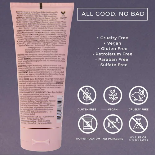 Miniatura 3 de DAILY DOSE Mascarilla para el cabello con acondicionador profundo, tratamiento para cabello seco, dañado y teñido, sin parabenos, ftalatos, vegano