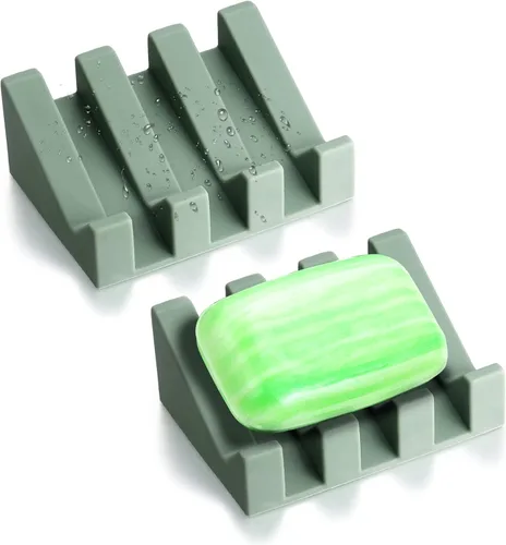 Miniatura 25 de Jabonera, soporte para pastilla de jabón para ducha, para baño, cocina, bañera, fácil de limpiar, mantiene el jabón seco, extiende la vida del jabón
