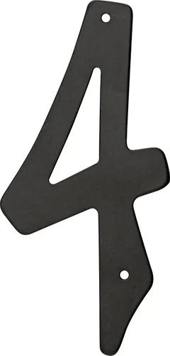 Miniatura 7 de Hillman 841618 Número de casa 1 de aluminio fundido a presión negro de 4 pulgadas
