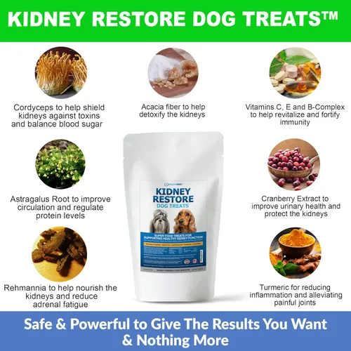 Miniatura 3 de Kidney Restore Golosinas para Perros: Golosinas Restauradoras para Perros para Problemas Renales, Golosinas Bajas en Proteínas para Cualquier Dieta