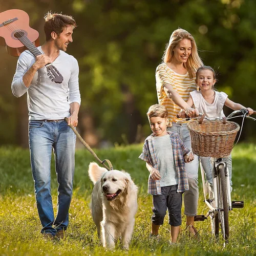 Miniatura 8 de BUMBIN Arnés para perros Medoum sin tirones, arnés táctico para perro, con asa, arnés de chaleco ajustable para perro, correa elástica de 6 pies