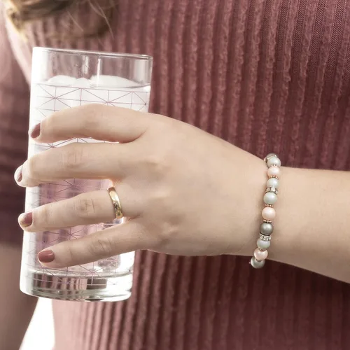 Miniatura 2 de Pulsera de alerta médica de oro rosa, pulsera médica de repuesto intercambiable de identificación médica, etiqueta de identificación no incluida