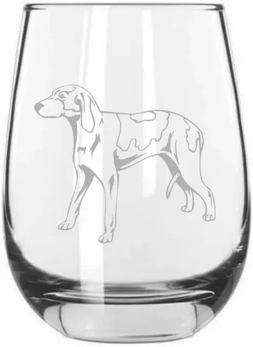 Miniatura 336 de Sakhalin Husky Dog - Copa de vino grabada personalizada de 15.25 onzas sin tallo