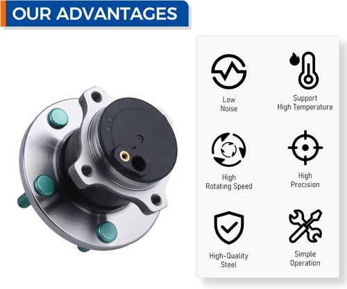 Miniatura 6 de PAROD 512347 Conjunto de rodamiento de cubo de rueda trasera compatible con Mazda 3 2004-2013, Mazda 3 Sport 2009-2013, Mazda 5 2006-2017, 5