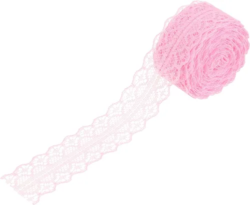 Miniatura 13 de MECCANIXITY 1.2 Inch Wide 15 Yard Lace Ribbon Floral Pattern Beige Lace Trim Ribbon for Gift Wrapping Bouquets, Wedding Decor Sewing Making, and DIY