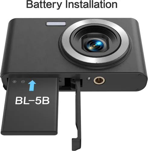 Miniatura 7 de DAILPIC - Cámara digital 4K 1080P de doble lente para fotografía, cámaras digitales de punto y disparo de 64 MP con tarjeta TF de 64 GB, zoom