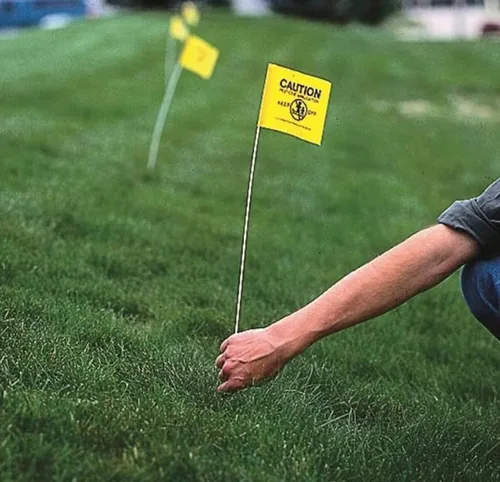 Miniatura 2 de Bandera de marcado, amarillo, pesticida, vinilo, PK50
