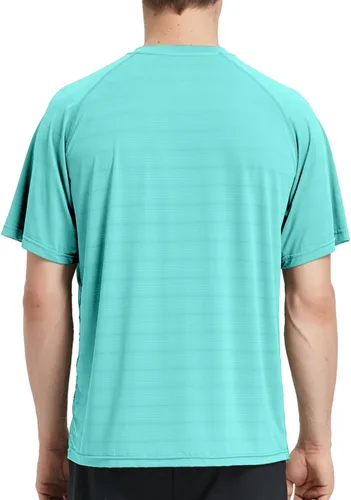 Miniatura 2 de Riverruns Camiseta de pesca para hombre, manga corta, protección solar UPF 50+, camiseta de natación, camiseta de protección contra erupciones