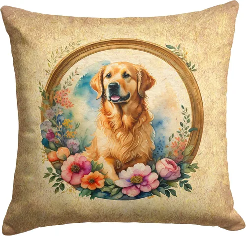 Miniatura 57 de Caroline's Treasures DAC2072PW1414 Affenpinscher and Flowers - Almohada decorativa de tela, lavable a máquina, para interiores y exteriores