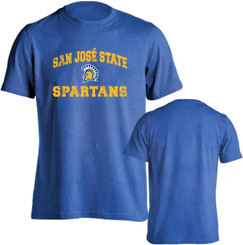 Miniatura 32 de Sport Your Gear NCAA Camiseta de manga corta retro con licencia oficial de aspecto desgastado para el día del juego, camiseta de espíritu deportivo