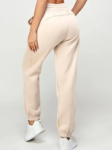 Miniatura 26 de IUUI Pantalones deportivos de cintura alta para mujer, con bolsillos, de algodón, holgados, atléticos