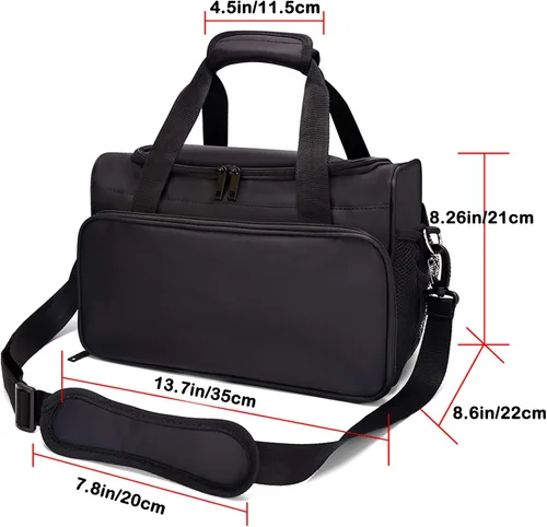 Miniatura 4 de Bolsa de peluquería para peluquería Solon, bolsa de herramientas de maquillaje, cosméticos, bolso portátil, estilista y artista de belleza, bolsa