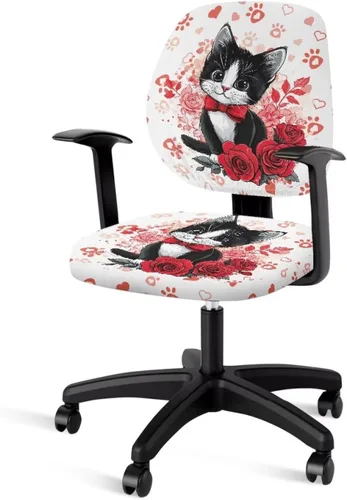 Miniatura 27 de Office Chair Covers with Arms Trendy American Flag Lightweight Computer Chair Slipcover Set of 2 Elastic Fabric Furniture Protector for Swivel