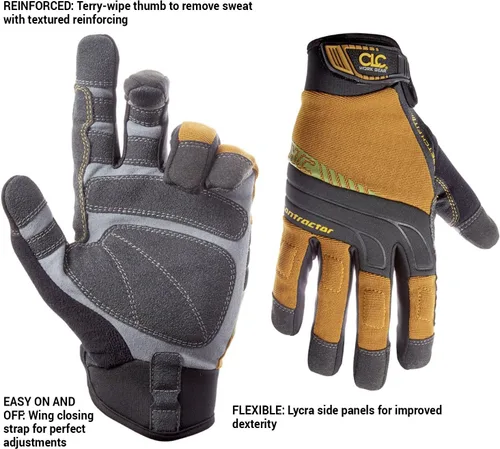 Miniatura 2 de CLC Custom Leathercraft Contractor XtraCoverage guantes de trabajo con manija flexible