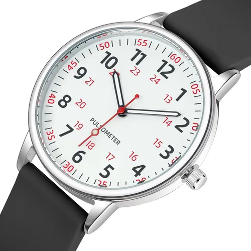 Miniatura 2 de IBSO Reloj de Mujer para Enfermera Fácil de Leer Esfera Relojes de Pulsera Correa de Silicona Resistente al Agua Relojes con Segundero y 24 Horas