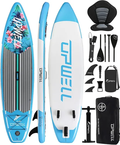 Miniatura 8 de UPWELL Tabla de Paddle Inflable de 10'6"/11'/11'6", Stand Up Paddleboard para Jóvenes y Adultos, Diseño Estable, Accesorios Premium de SUP, Mochila