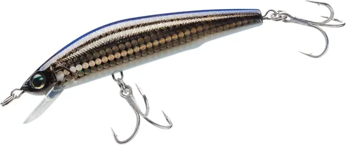 Yo-Zuri Mag Minnow Floating Striper/Barra Saltwater Plug Ghost Black