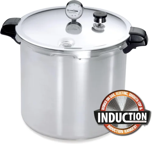 Miniatura 2 de Presto 01784 Enlatadora de presión compatible con inducción de 23 quart, plateada, de aluminio