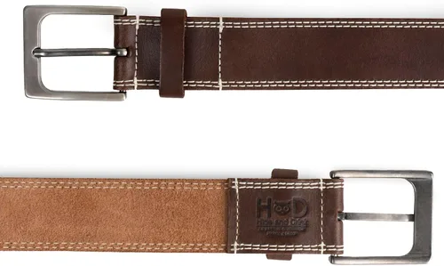 Miniatura 14 de Hide & Drink, Cinturón de cuero de grano completo de doble hilera para hombre, estilo occidental, accesorio casual de vaquero, hecho a mano