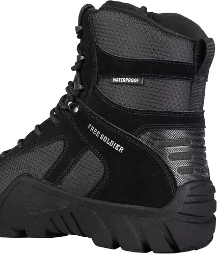 Miniatura 5 de FREE SOLDIER Men's Waterproof Hiking Boots Military Tactical Boots for Men Outdoor Lightweight Work Boots