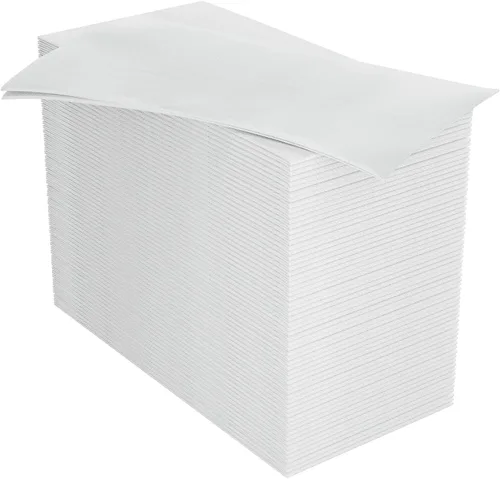 Paquete de 100 toallas de mano desechables para baño, toallas de papel suaves y absorbentes, desechables, decorativas, para cocina, fiestas, bodas,