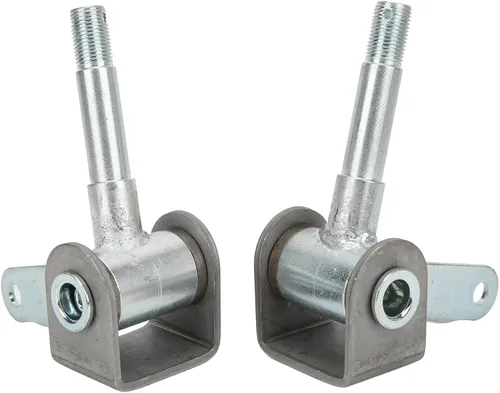 Miniatura 8 de Juego de husillos para Go Kart, 4.5 pulgadas x 5/8 pulgadas, 2 piezas de soporte de husillo de aleación de acero derecho izquierdo para accesorios