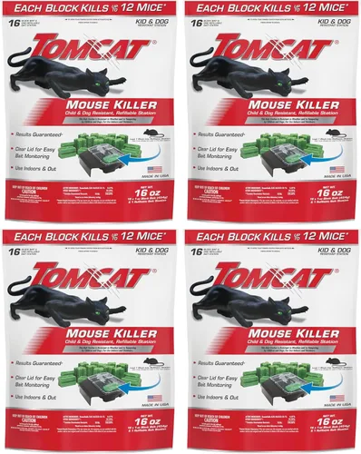 Miniatura 9 de Tomcat Mouse Killer estación desechable para matar ratas y ratones, resistente a niños y perros
