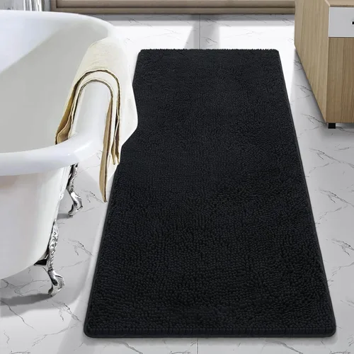 Miniatura 75 de LOCHAS Alfombra de Baño de Lujo Lanuda Tapete de Baño 24 x 17 Pulgadas, Alfombras de Baño Lavables Antideslizantes para Baño y Ducha, Alfombras
