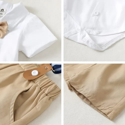 Miniatura 6 de PURSKYY Ropa de vestir para bebé, caballero para niño, traje de boda para invierno, conjunto de ropa de bautizo de otoño