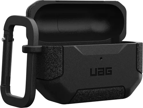 Miniatura 3 de URBAN ARMOR GEAR UAG-APPROGEN2S-BK - Funda para Apple AirPods Pro de 2ª generación (resistente a los impactos, mosquetón incluido, carga MagSafe)