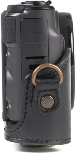 Miniatura 7 de MegaGear MG1176 Canon PowerShot SX740 HS, SX730 HS Ever Ready Funda De Cuero Genuino Con Correa - Negro